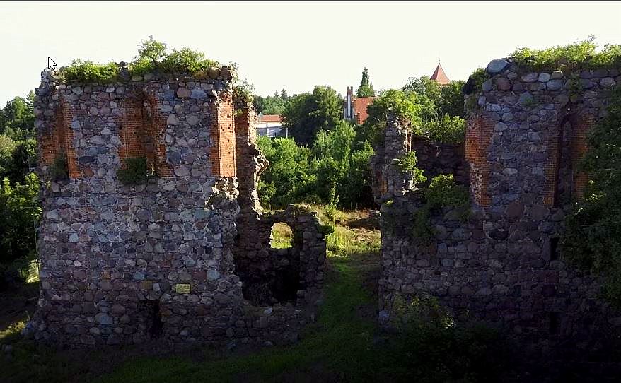 Ruiny zamku w Papowie