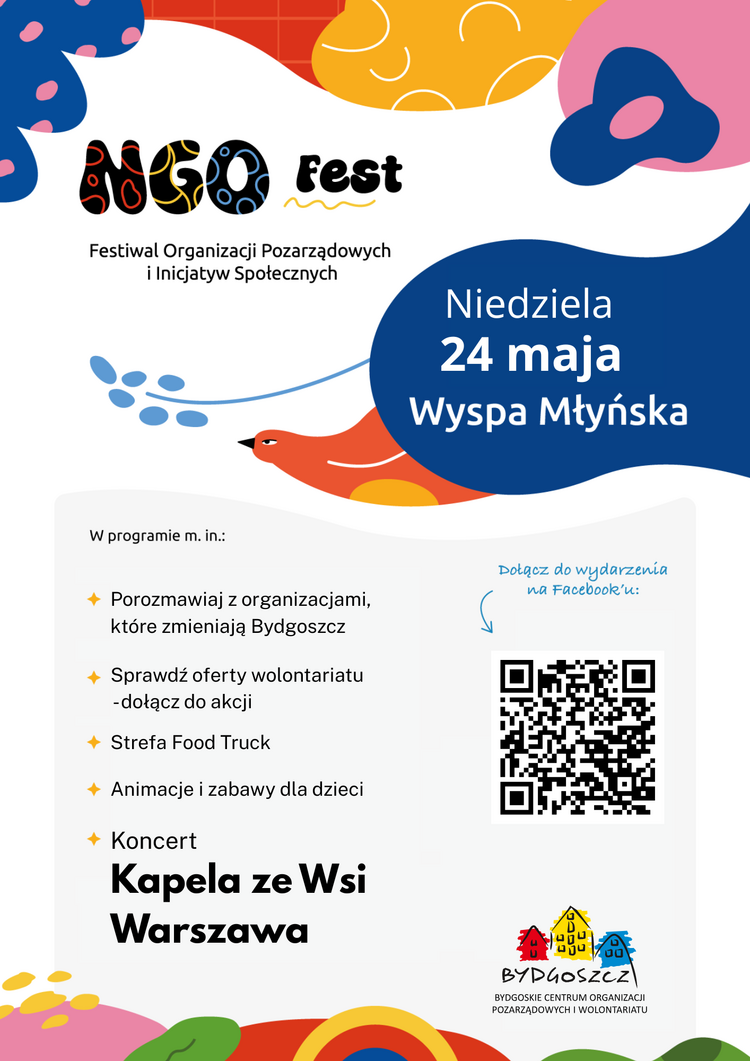 Pozarządówki dla nas na Wyspie Młyńskiej 1 csm NGO Fest 2026 Plakat 881bab070c
