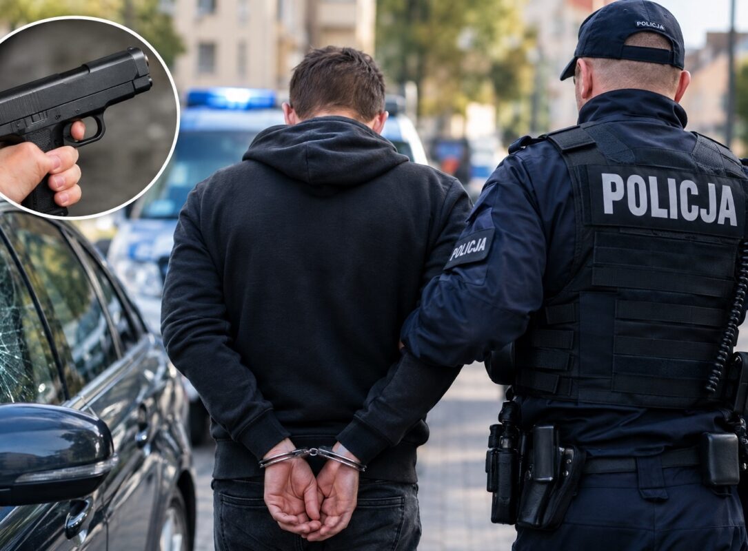 30-latek groził przedmiotem przypominającym broń. Usłyszał poważne zarzuty 1 Grozby bronia